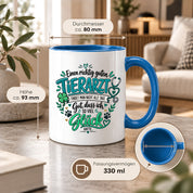 Herzbotschaft Tasse Danksagung Geschenk Tierarzt Kaffeetasse Praxis