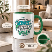 Herzbotschaft Tasse Danksagung Geschenk Tierarzt Kaffeetasse Praxis