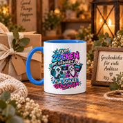 Herzbotschaft Tasse Zum Zocken geboren zur Schule gezwungen Gamertasse