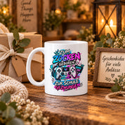 Herzbotschaft Tasse Zum Zocken geboren zur Schule gezwungen Gamertasse