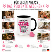 Herzbotschaft Tasse Zicke Zuckersüß Intelligent Geschenk 330 ml
