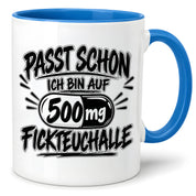 Herzbotschaft Tasse mit lustigem Spruch für Büro Geschenkidee Kollegen