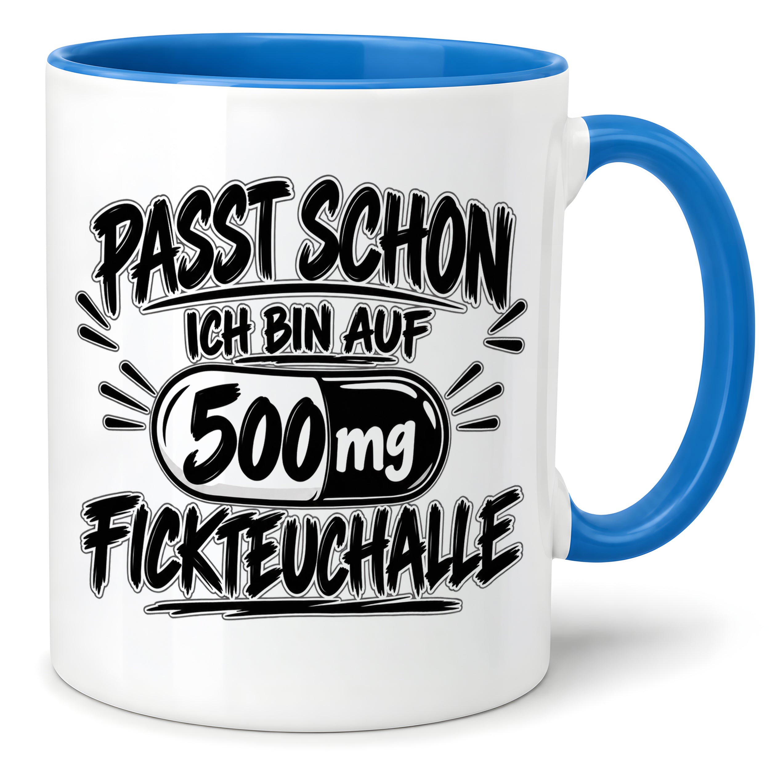 Herzbotschaft Tasse mit lustigem Spruch für Büro Geschenkidee Kollegen