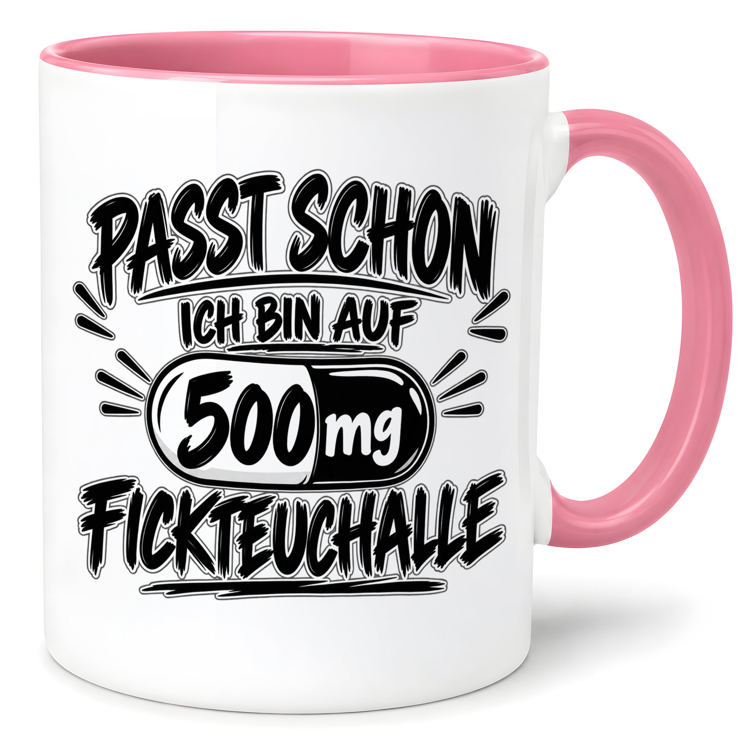 Herzbotschaft Tasse mit lustigem Spruch für Büro Geschenkidee Kollegen