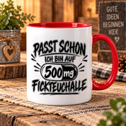 Herzbotschaft Tasse mit lustigem Spruch für Büro Geschenkidee Kollegen