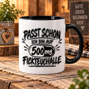 Herzbotschaft Tasse mit lustigem Spruch für Büro Geschenkidee Kollegen