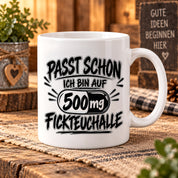 Herzbotschaft Tasse mit lustigem Spruch für Büro Geschenkidee Kollegen