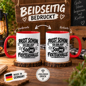 Herzbotschaft Tasse mit lustigem Spruch für Büro Geschenkidee Kollegen
