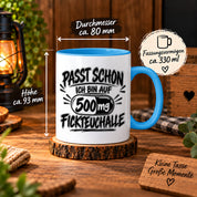 Herzbotschaft Tasse mit lustigem Spruch für Büro Geschenkidee Kollegen
