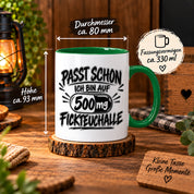 Herzbotschaft Tasse mit lustigem Spruch für Büro Geschenkidee Kollegen