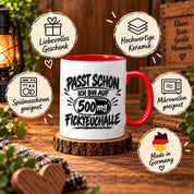 Herzbotschaft Tasse mit lustigem Spruch für Büro Geschenkidee Kollegen