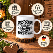 Herzbotschaft Tasse mit lustigem Spruch für Büro Geschenkidee Kollegen