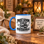 Herzbotschaft Tasse mit lustigem Spruch für Büro Geschenkidee Kollegen