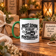 Herzbotschaft Tasse mit lustigem Spruch für Büro Geschenkidee Kollegen