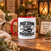 Herzbotschaft Tasse mit lustigem Spruch für Büro Geschenkidee Kollegen