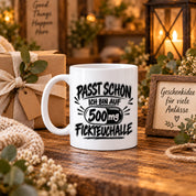Herzbotschaft Tasse mit lustigem Spruch für Büro Geschenkidee Kollegen