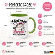 Herzbotschaft Tasse Katzenpersonal Trinknapf Katzen Geschenk 330 ml