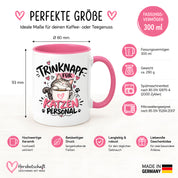 Herzbotschaft Tasse Katzenpersonal Trinknapf Katzen Geschenk 330 ml