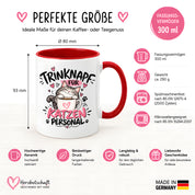 Herzbotschaft Tasse Katzenpersonal Trinknapf Katzen Geschenk 330 ml