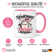 Herzbotschaft Tasse Katzenpersonal Trinknapf Katzen Geschenk 330 ml