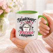 Herzbotschaft Tasse Katzenpersonal Trinknapf Katzen Geschenk 330 ml