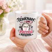 Herzbotschaft Tasse Katzenpersonal Trinknapf Katzen Geschenk 330 ml