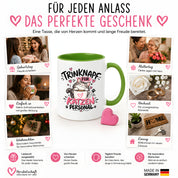 Herzbotschaft Tasse Katzenpersonal Trinknapf Katzen Geschenk 330 ml