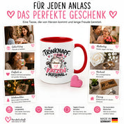 Herzbotschaft Tasse Katzenpersonal Trinknapf Katzen Geschenk 330 ml