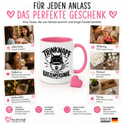 Herzbotschaft Tasse Katzenpersonal Trinknapf Katzen Geschenk 330 ml
