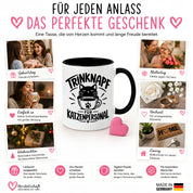 Herzbotschaft Tasse Katzenpersonal Trinknapf Katzen Geschenk 330 ml