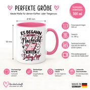 Herzbotschaft Tasse Dating App Liebe Geschenk Partner 330 ml