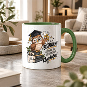 Herzbotschaft Tasse Prüfung bestanden Klugscheißen Geschenk 330 ml