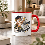 Herzbotschaft Tasse Prüfung bestanden Klugscheißen Geschenk 330 ml