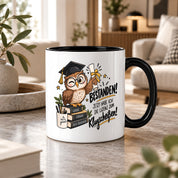 Herzbotschaft Tasse Prüfung bestanden Klugscheißen Geschenk 330 ml