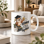 Herzbotschaft Tasse Prüfung bestanden Klugscheißen Geschenk 330 ml