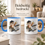 Herzbotschaft Tasse Prüfung bestanden Klugscheißen Geschenk 330 ml