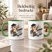 Herzbotschaft Tasse Prüfung bestanden Klugscheißen Geschenk 330 ml