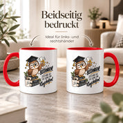 Herzbotschaft Tasse Prüfung bestanden Klugscheißen Geschenk 330 ml