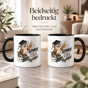 Herzbotschaft Tasse Prüfung bestanden Klugscheißen Geschenk 330 ml