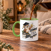 Herzbotschaft Tasse Prüfung bestanden Klugscheißen Geschenk 330 ml