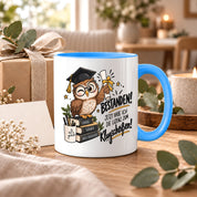 Herzbotschaft Tasse Prüfung bestanden Klugscheißen Geschenk 330 ml