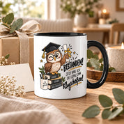 Herzbotschaft Tasse Prüfung bestanden Klugscheißen Geschenk 330 ml