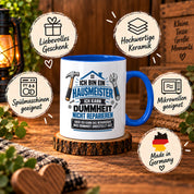 Herzbotschaft Tasse Hausmeister Geschenk Dummheit reparieren 330 ml