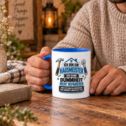 Herzbotschaft Tasse Hausmeister Geschenk Dummheit reparieren 330 ml