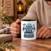 Herzbotschaft Tasse Hausmeister Geschenk Dummheit reparieren 330 ml