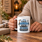 Herzbotschaft Tasse Hausmeister Geschenk Dummheit reparieren 330 ml