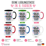 Herzbotschaft Tasse Tochter Geschenk mit Spruch Glück 330 ml