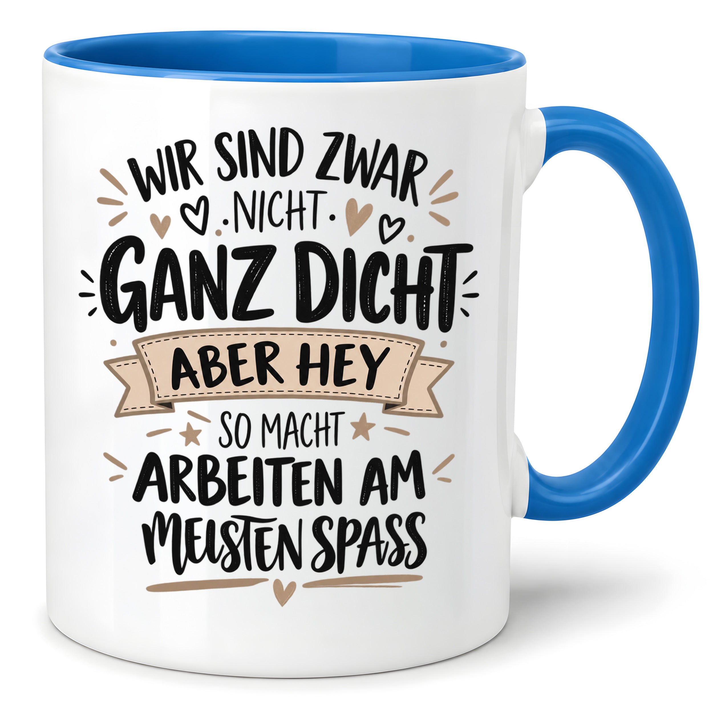 Herzbotschaft Tasse Kollegen Geschenk Arbeit Spaß 330 ml