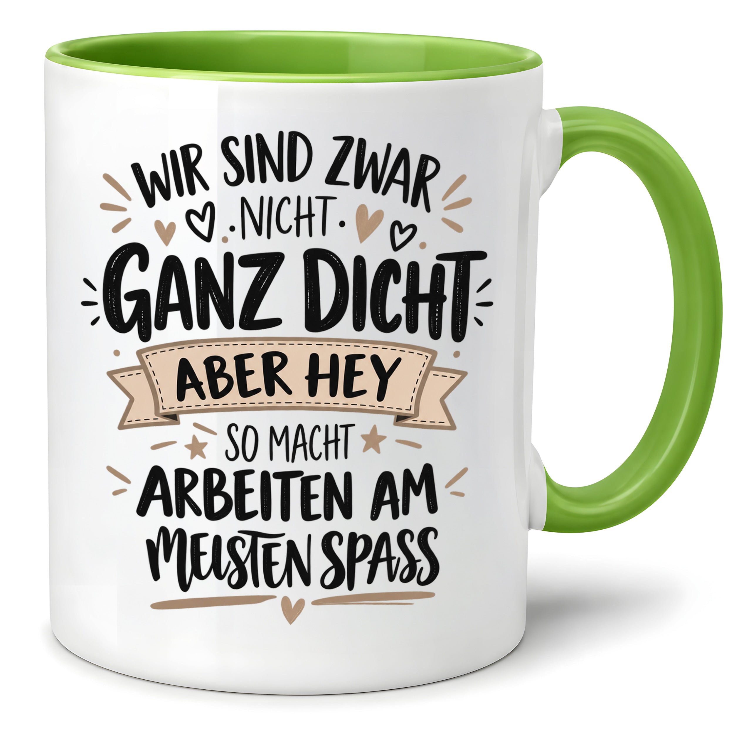 Herzbotschaft Tasse Kollegen Geschenk Arbeit Spaß 330 ml