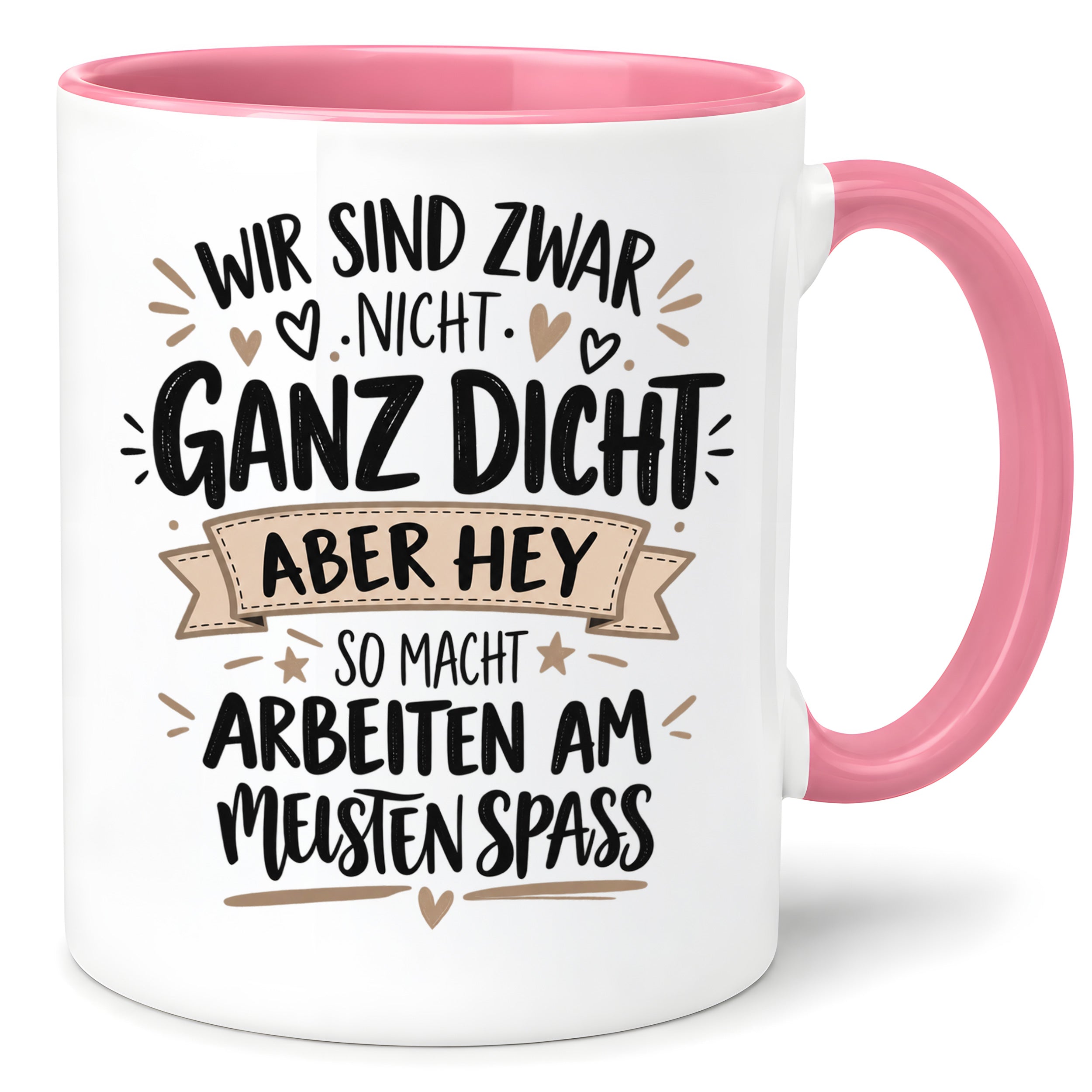 Herzbotschaft Tasse Kollegen Geschenk Arbeit Spaß 330 ml